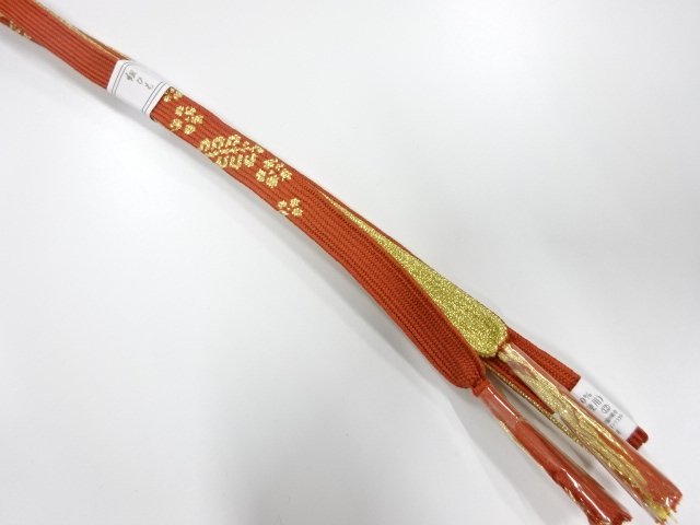 JAPANESE KIMONO / UNUSED KOREI HAND-TIED OBIJIME